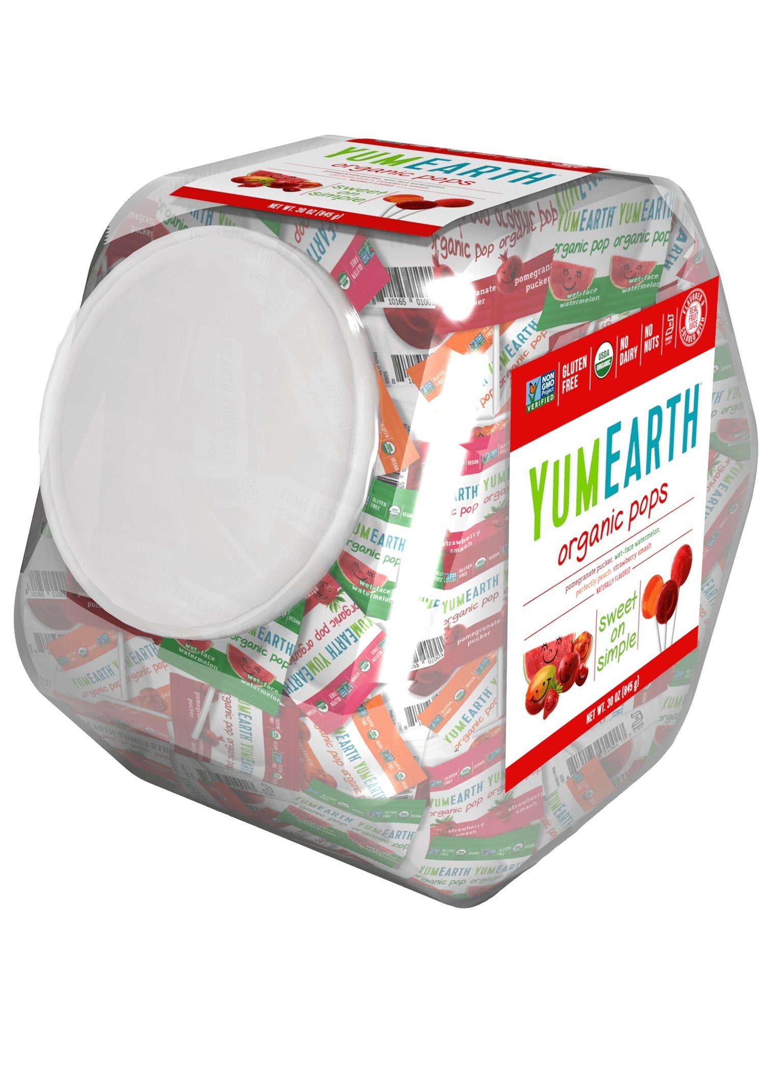 YumEarth Organic Lollipops, Assorted Flavors - Allergy Friendly, Non GMO, Gluten Free, Vegan (Packaging May Vary) (125 Count, Variety Pack)